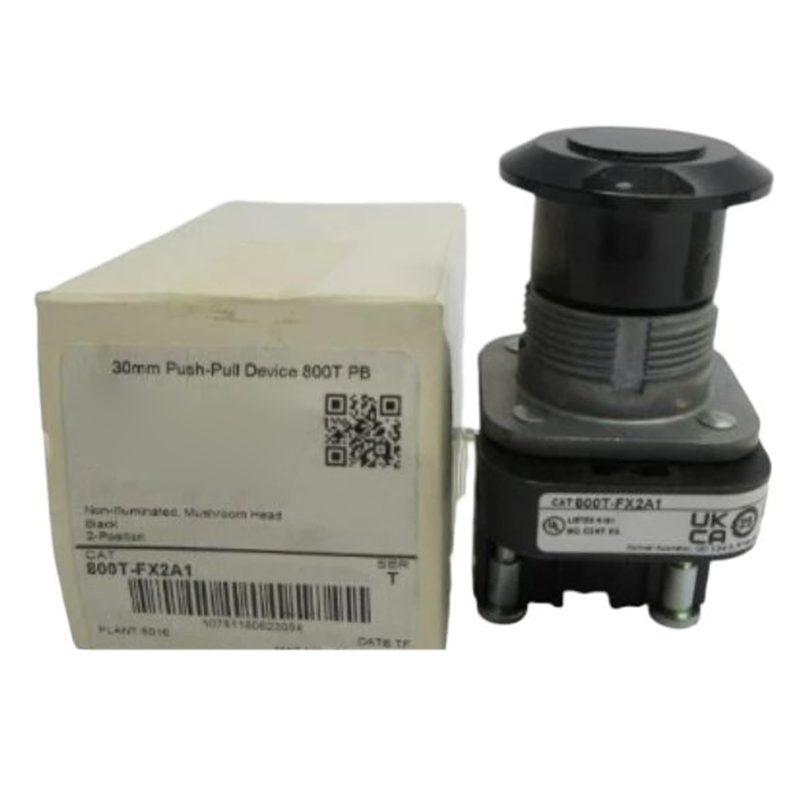 Interrupteur 800T-FX2A1 commande push-pull bouton champignon 30mm neuf - 2