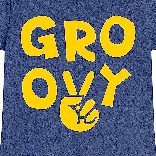 Instant Message - Groovy Peace Sign - Toddler & Youth Girls Short Sleeve Graphic T-Shirt3