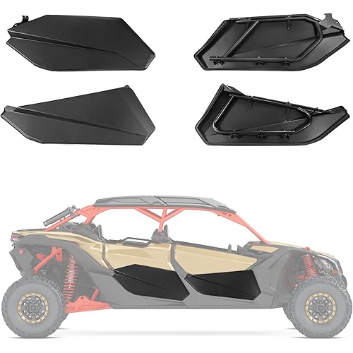 KEMIMOTO X3 Max Lower Doors Compatible with Can Am Maverick X3 Max RS DS 2017 2018 2019 2020 2021 2022 2023 2024 2025