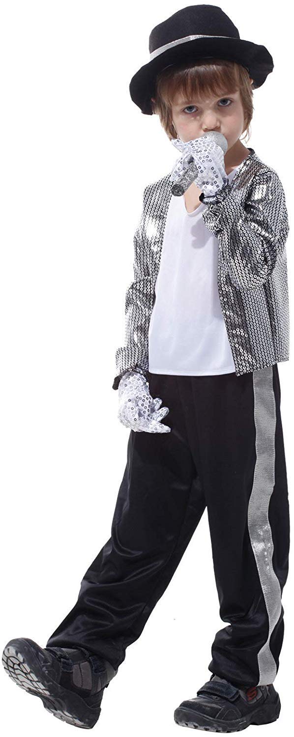 Amazon.co.jp: S&C Live マイケルジャクソン コスプレ4点セット 男の子