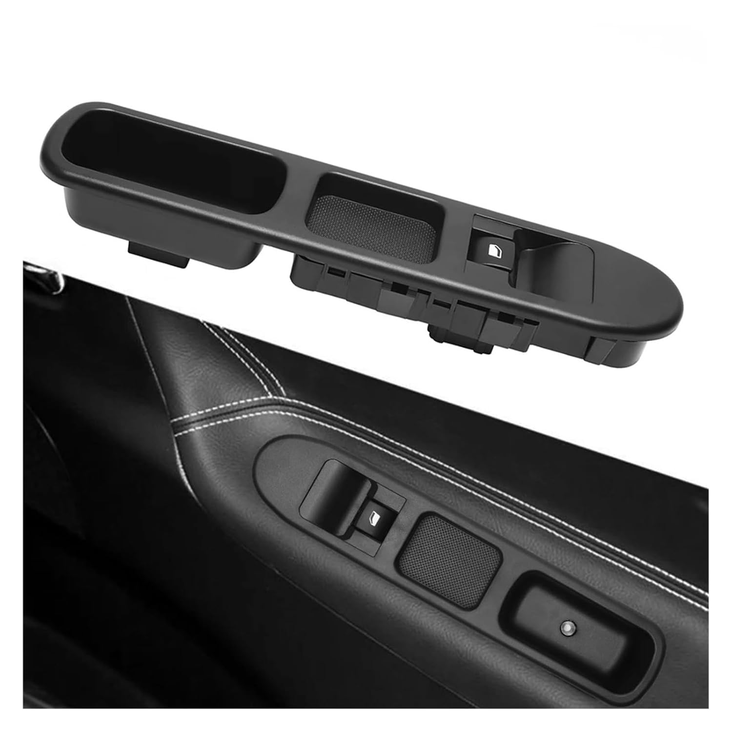 1-4pcs Fit for Peugeot 207 Car Window Control Switch Front Passenger Side Electric Window Regulator Lifting Switch Panel OE 6654QK 6 PIN(4pcs)