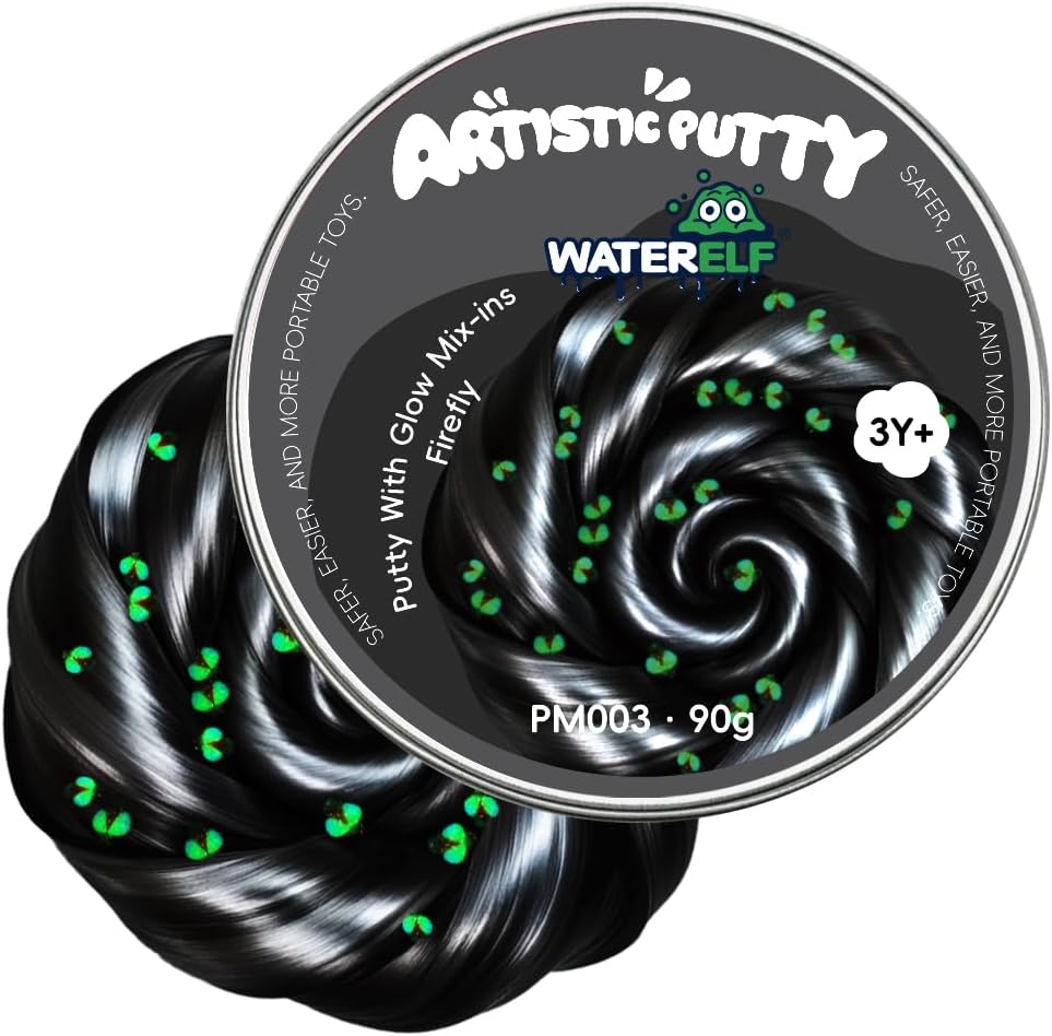 WATERELF Play Putty Slime for Kids, Fidget Sensory Artistic Therapy Putty Toys for Boys Girls Adults, Stress Relief Non-Sticky, Mix-ins PM003