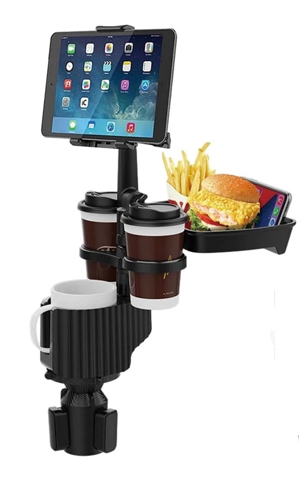 Soporte Movil Coche Supporto per tablet per auto 5 in 1 Portabicchieri Espansore Staffa per bottiglia regolabile multifunzionale rimovibile Accesorios Coche