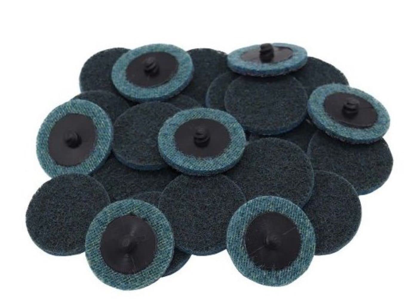 Benchmark Abrasives 2" Quick Change Green Zirconia Sanding Discs With A Male R-Type Backing For Surface Finish Grind Polish Burr Rust Paint Removal Use Die Grind