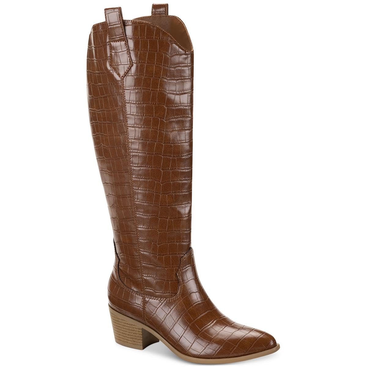 Sun Stone Womens Dollyy Comfort Insole Knee-High Boots Brown 8 5 Medium B M
