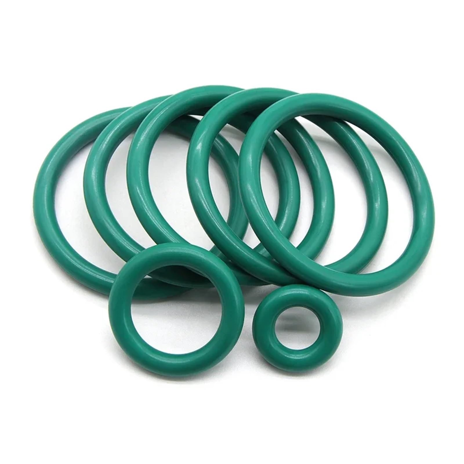Junta tórica de goma, arandela de sellado, 10 juntas tóricas de FKM CS de 5,0 mm de diámetro exterior, 16-100 mm, aislantes, resistentes al aceite y a altas temperaturas, anillos de caucho fluorado.(O