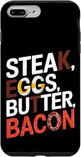 iPhone 7 Plus/8 Plus Steak Eggs Butter Bacon Keto Carnivore Diet Case