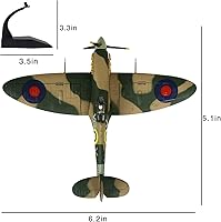Vista 7 de HANGHANG 1/72 Scale United Kindom Spitfire Fighter Attack Plane Metal Fighter Military Model Fairchild Republic Diecast Plane Model for Commemorate
