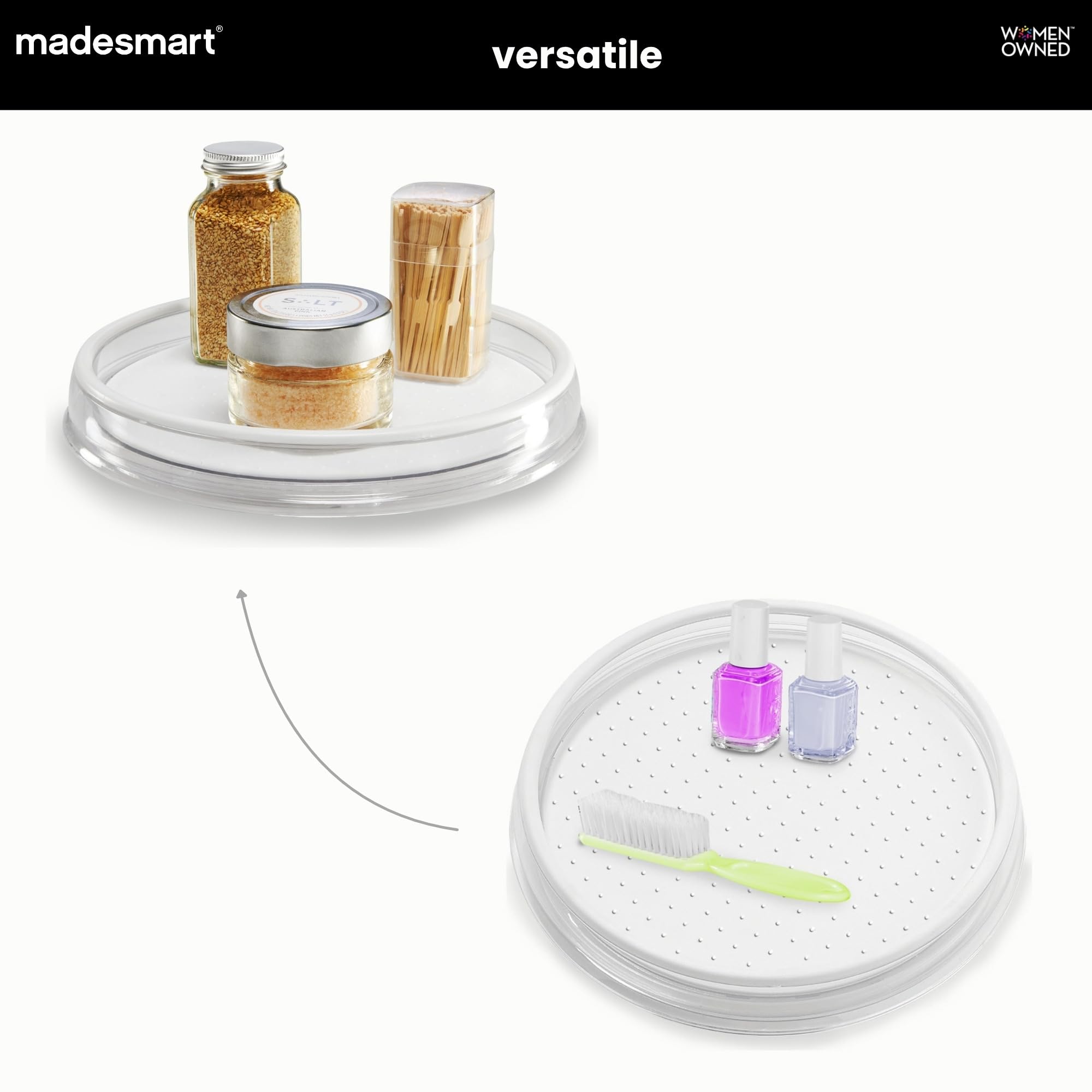 Madesmart Clear 10" Turntable - Kitchen Organizer -3
