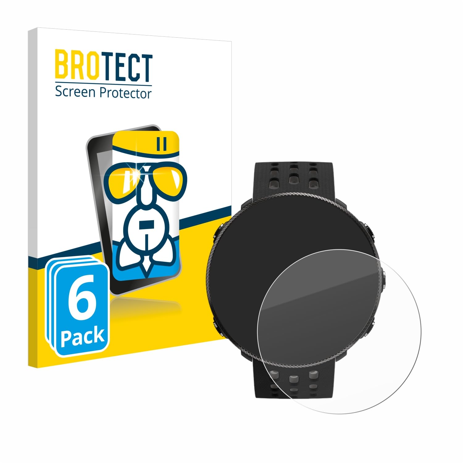 Brotect Pellicola In Vetro Ibrido Per Polar Vantage V2 - 3 Pezzi, AirGlass, 9H, Anti-Impronta, Made In Germany - 3