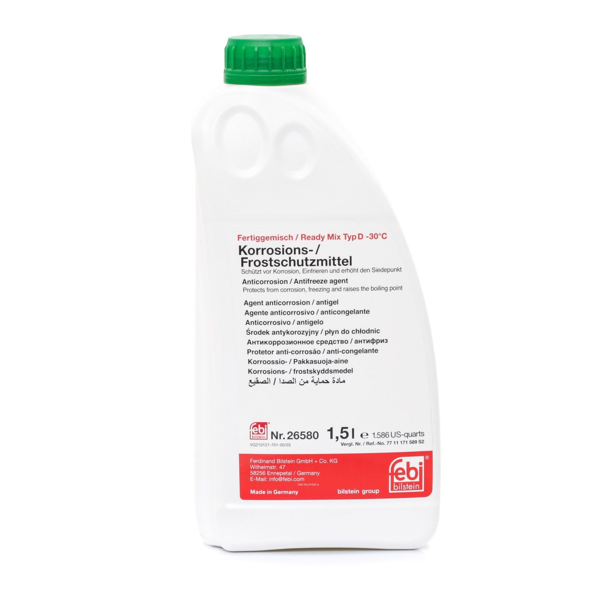 Febi Bilstein 26580 Antifreeze Fits Citroen Dacia Hyundai Nissan Renault