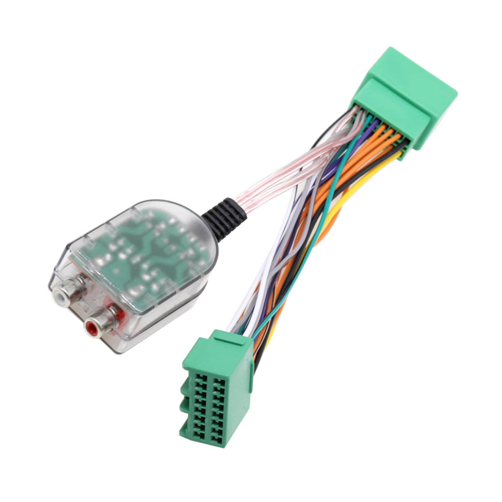 Add AMP - Adattatore per amplificatore subwoofer, cablaggio amplificatore amplificatore, convertitore RCA alto/basso, compatibile con alcuni modelli Chevrolet e GMC (multicolore)