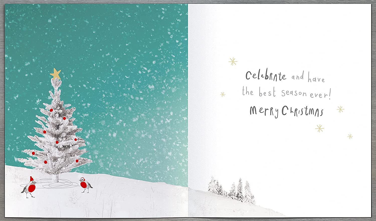 Buon Natale scritta - Biglietti da stampare