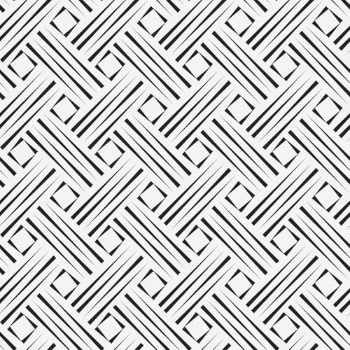 Mangoloo Black and White Peel and Stick Wallpaper Boho Geometric Contact Paper for Cabinets Modern Self Adhesive Removable Wallpaper Kitchen Bathroom Waterproof Black White Contact Paper 17.5"×102"