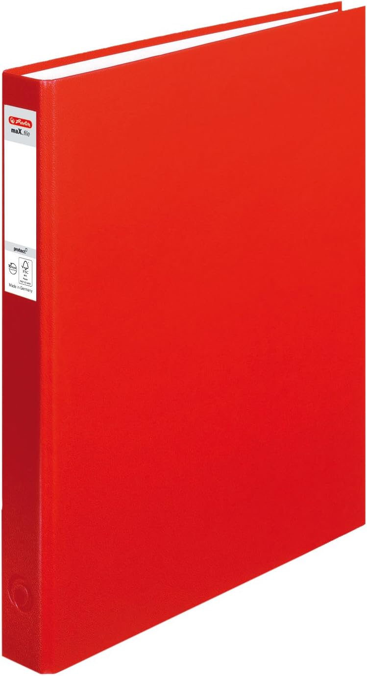 Herlitz max. File Protect A4 2 Ring Mechanism 25 mm Filling Height – Blue – Pack of 1 Blue
