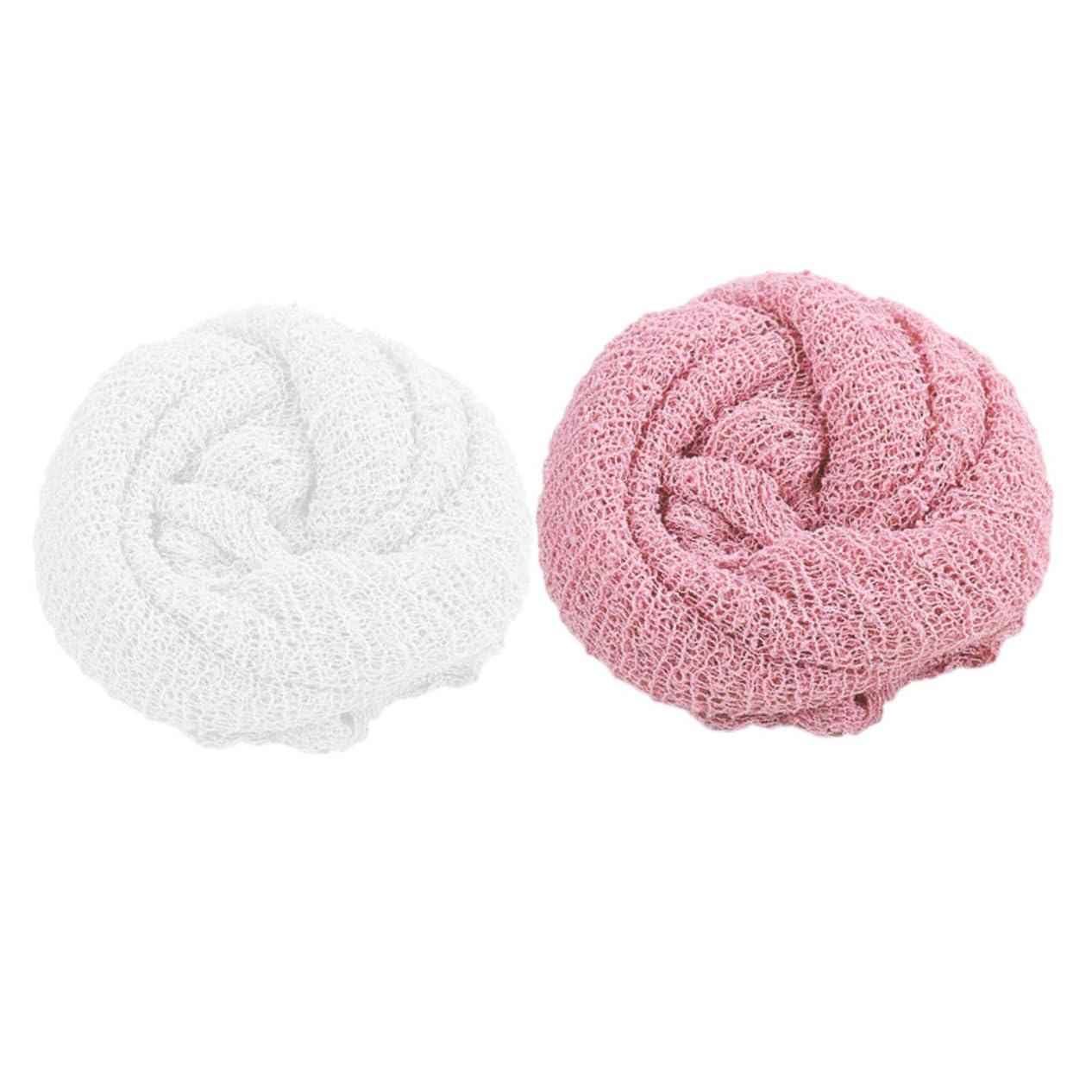 VICASKY 6pcs Neonato Swaddle Coperte Traspirante Estensibile Baby Coperta Per Servizi Fotografici Beige Chiaro Rosa Come Coperta O Asciugamano Da Bagno Per Ragazze Ragazze