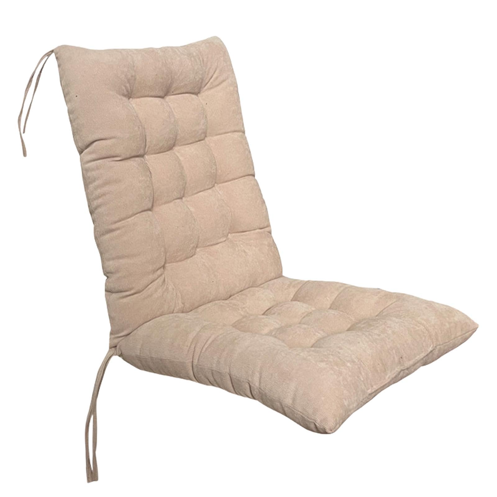 Baoblaze Esszimmerstuhlkissen, Sitzpolster, hohe Rückenlehne, mit Bändern, Stuhlpolster, Schaukelstuhlkissen für Küche, Esszimmer, Bürostuhl, Innenbereich, Kamel
