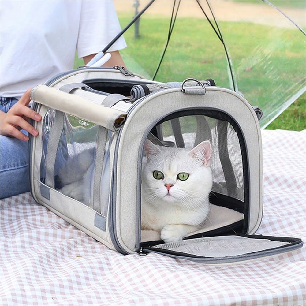 Versatile Multi-Color Transparent Pet, Breathable Essential for Small Pet Outings(Pink)