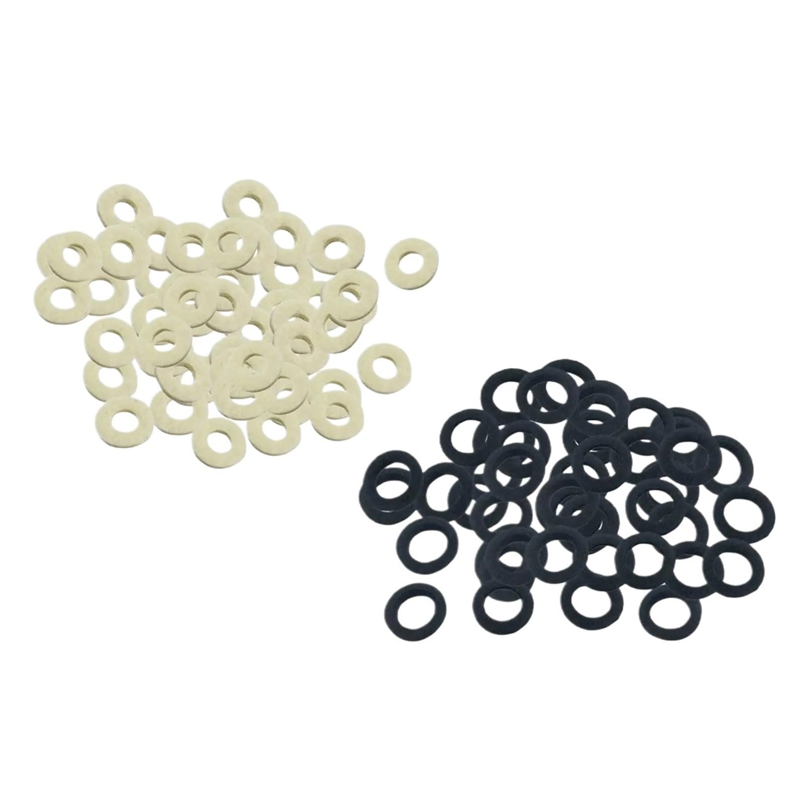 Cosyhat 50Pieces/Set Trumpet Valve Felt Washers Pad Musical Instrument Replacement(Black)