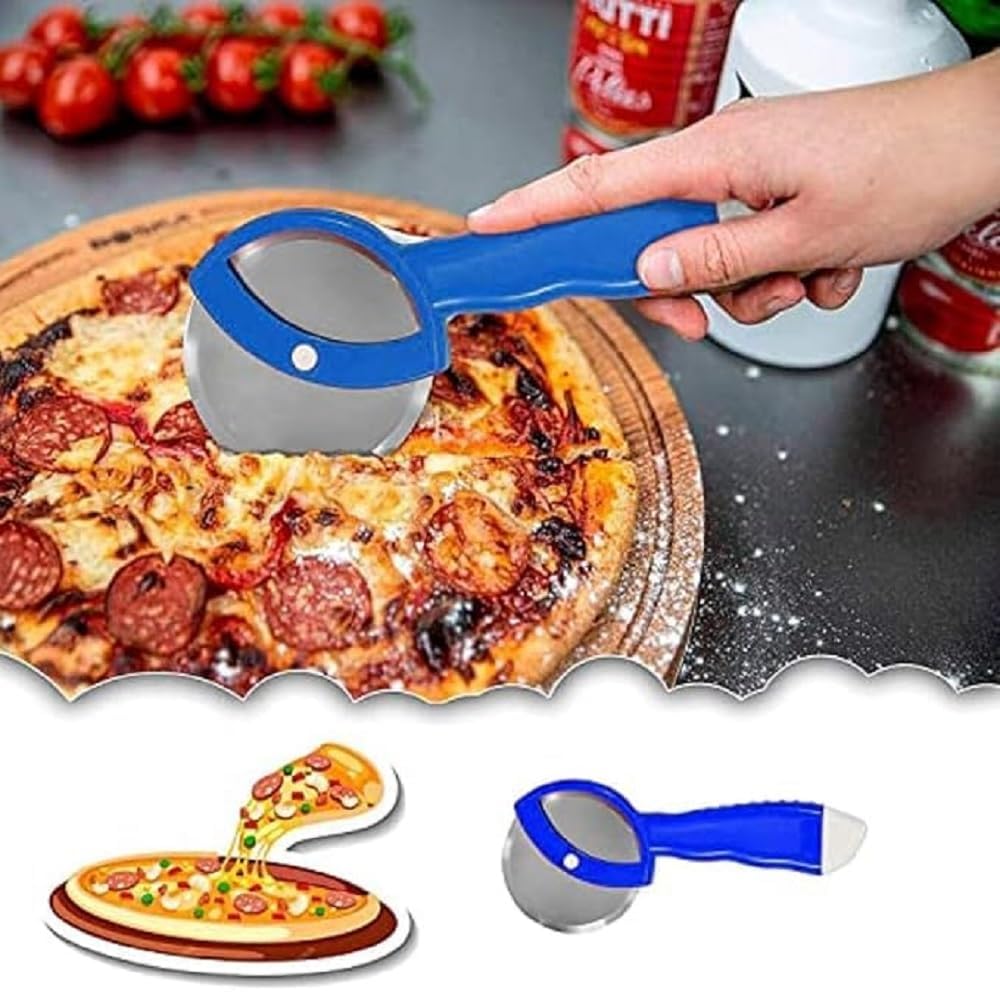 Stainless Steel Pizza Cutter - Slice Like a Pro -6