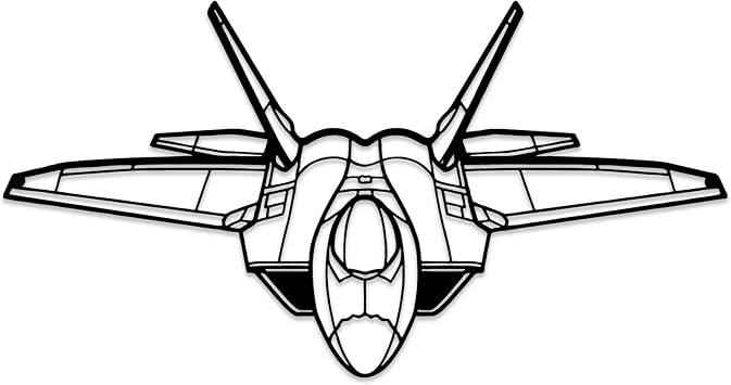 Custom F-22 RAPTOR Metal Wall Art, Fighter Jet Air Force Metal Wall Decor for Indoor Outdoor, Perfect Aircraft Gift for Aviation Lovers, Unique Airplane Designs for Home & Office Decor
