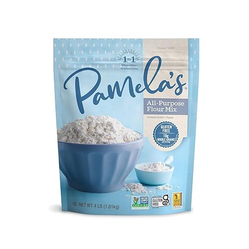 Pamela's - Mezcla de harina artesanal multiusos sin gluten, 4 libras (paquete de 3)