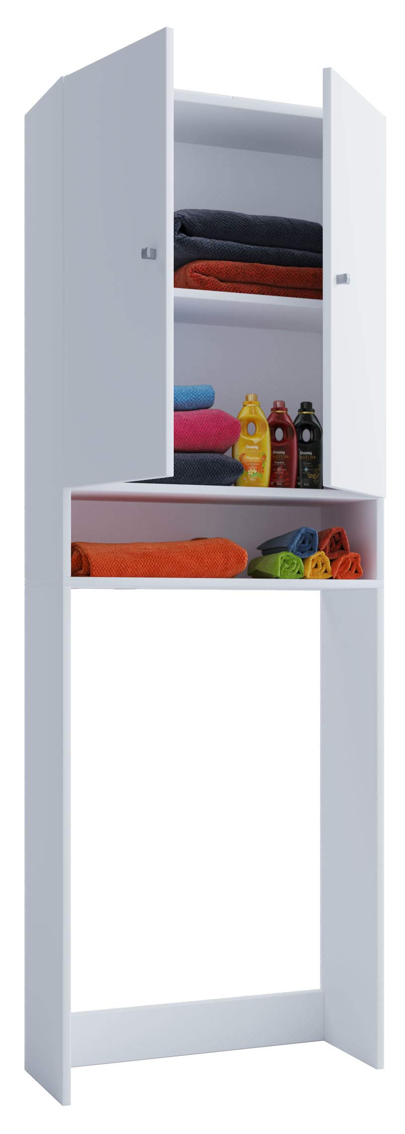 Waschmaschinenüberbauschrank mit viel Stauraum – Maße ca. 64 cm Breite × 182 cm Höhe × 27 cm Tiefe