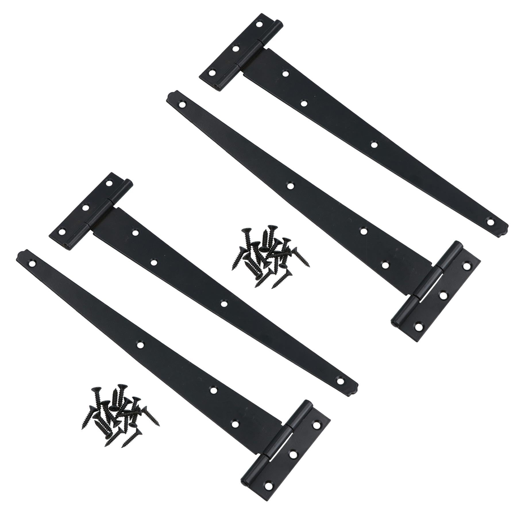 Penture en T 250mm lot de 4 charnières robustes pour rénover un abri de jardin