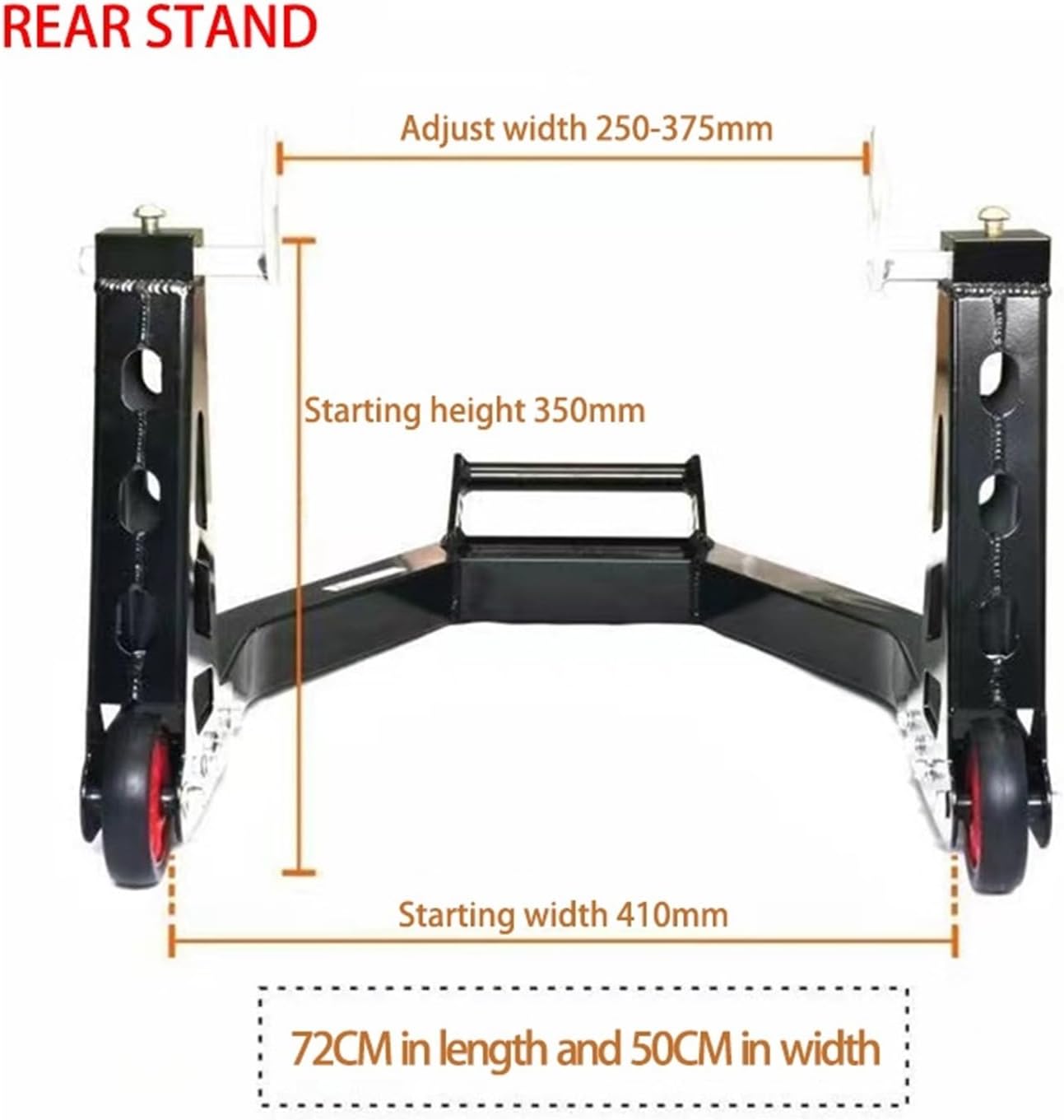 Aluminum Alloy Motorcycle Front/Rear Wheel Lift Stand Load-Bearing 450kg Motorcycle Tire Repairing Tool(Front Stand)