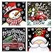 4 Pack 5D DIY Diamond Painting Kit Full Drill Wall Hanging Diamond Painting Set for Christmas Home Wall, Living Room Decor (Christmas)