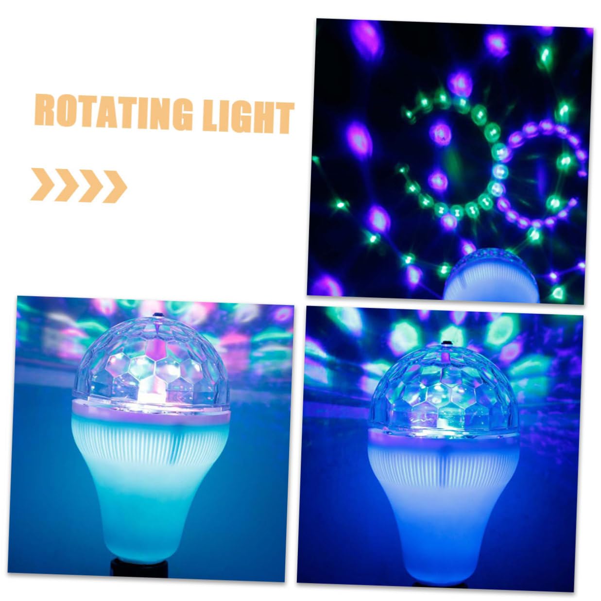 Glühbirne Rotierende Rgb aus Kunststoff Disco und Stilvoller Disco Atmosphäre mit Bunt Licht für Festliche Partys und Gesellige Zusammenkünfte