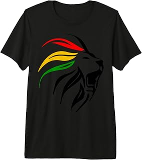 Rasta Lion Rastafari Colours Gift for Reggae Lover Premium Tri-blend T-Shirt