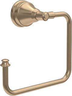 Delta Mylan (1-Pack) Hand Towel Holder Champagne Bronze Towel Racks for Bathroom Wall Square Towel Ring Holder for Bath Towel Hanger for Kitchen, Bathroom Accessories MYN46-CZ
