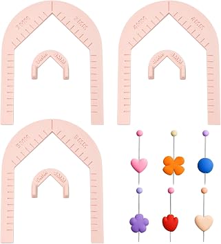 Polyme Clay Bead Hole Maker Stud Post Embedding Tool Set for Polymer Clay Earring Bead Clay Cutters Polymer Clay Tool Earring Drill GuideWhite