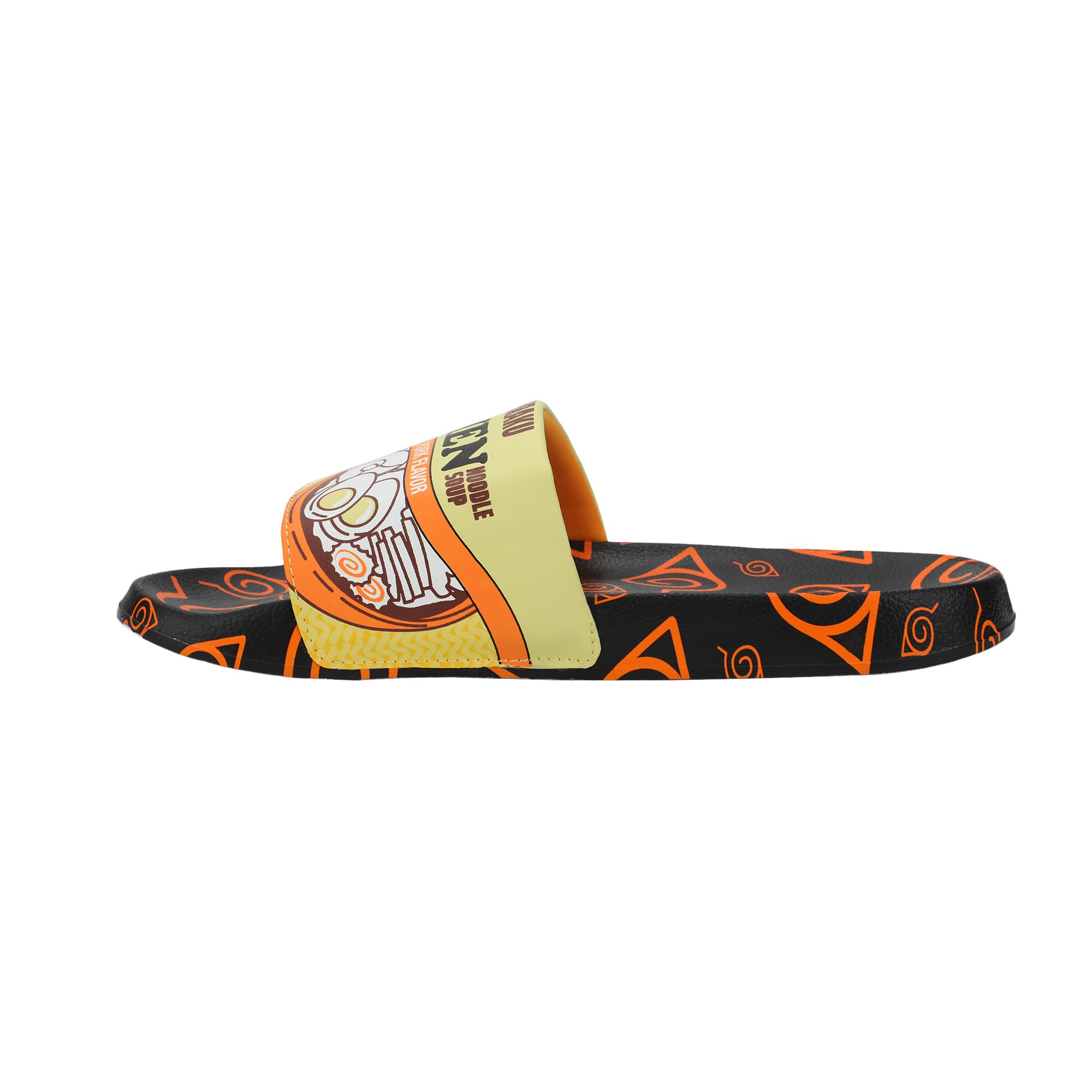 BioworldNaruto Ichiraku's Ramen Men's Black Slide Sandals