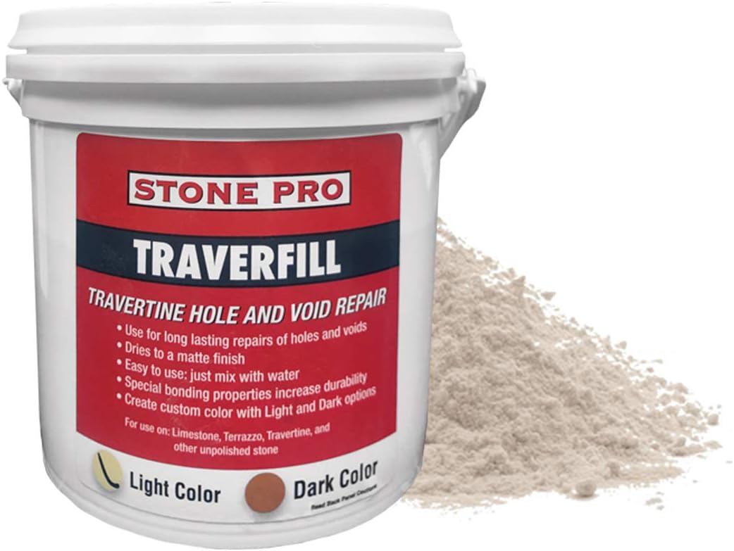 StonePro – Traverfill Light (3 Lbs.) (for Repairing Holes in Travertine)