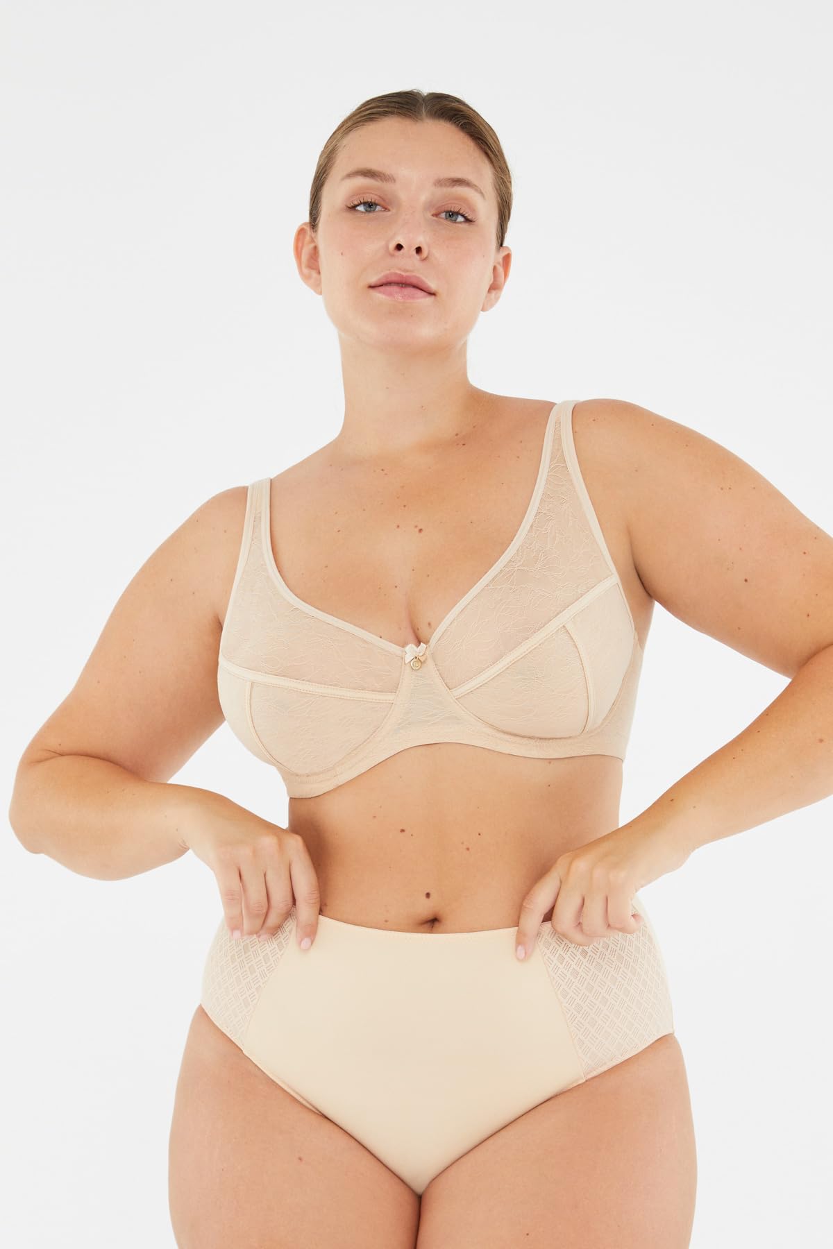 Kadın 1087Kc Olearia Tül Detaylı Toparlayıcı Sütyen, Örme