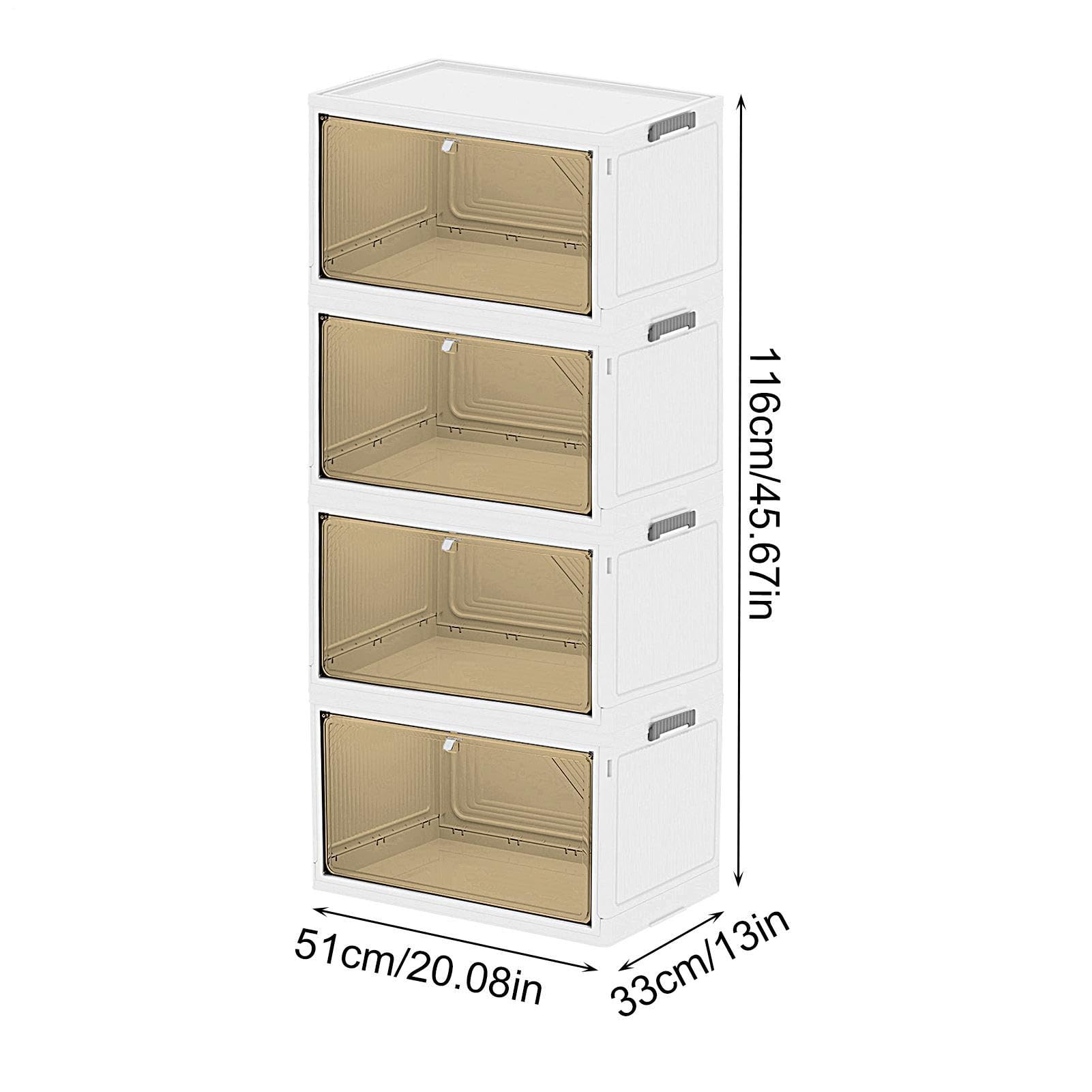 Organizzatore per armadio impilabile, contenitori pieghevoli Organizer