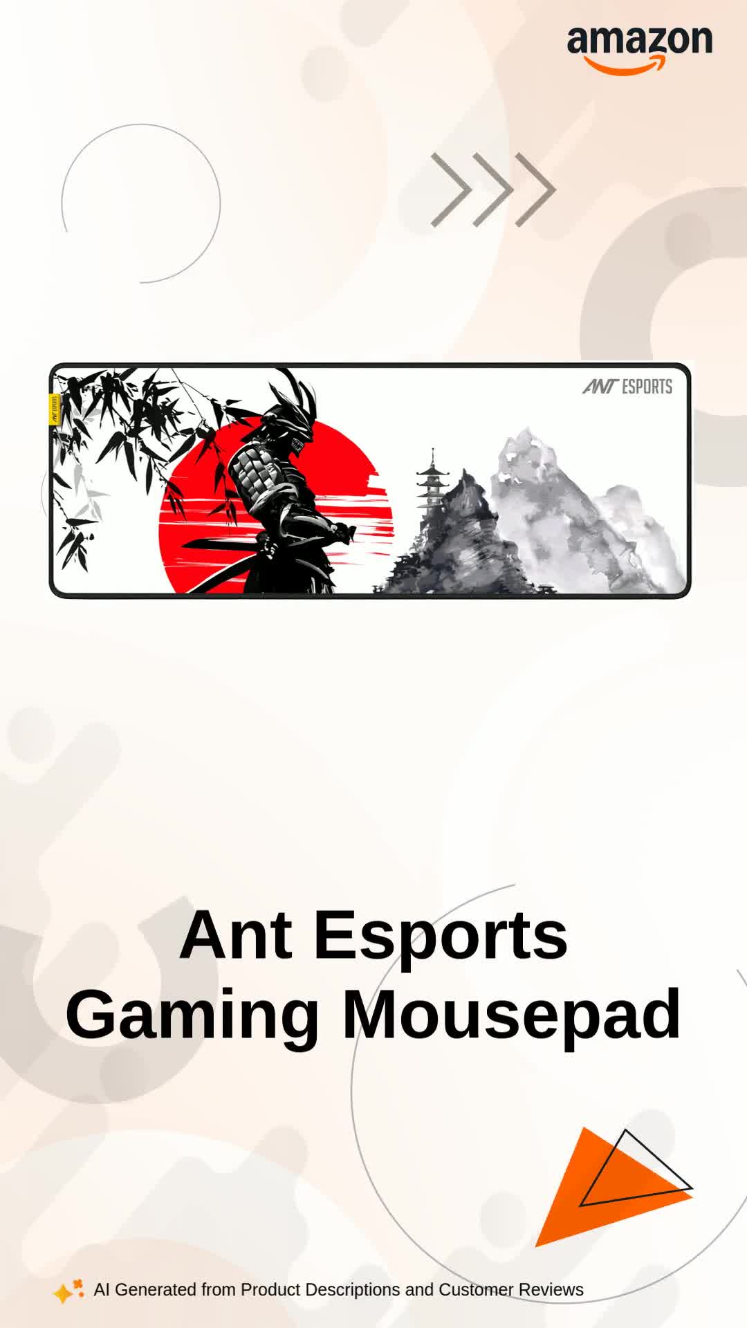 Ant Esports Ninja Unique Gaming Mouse Pad Extended