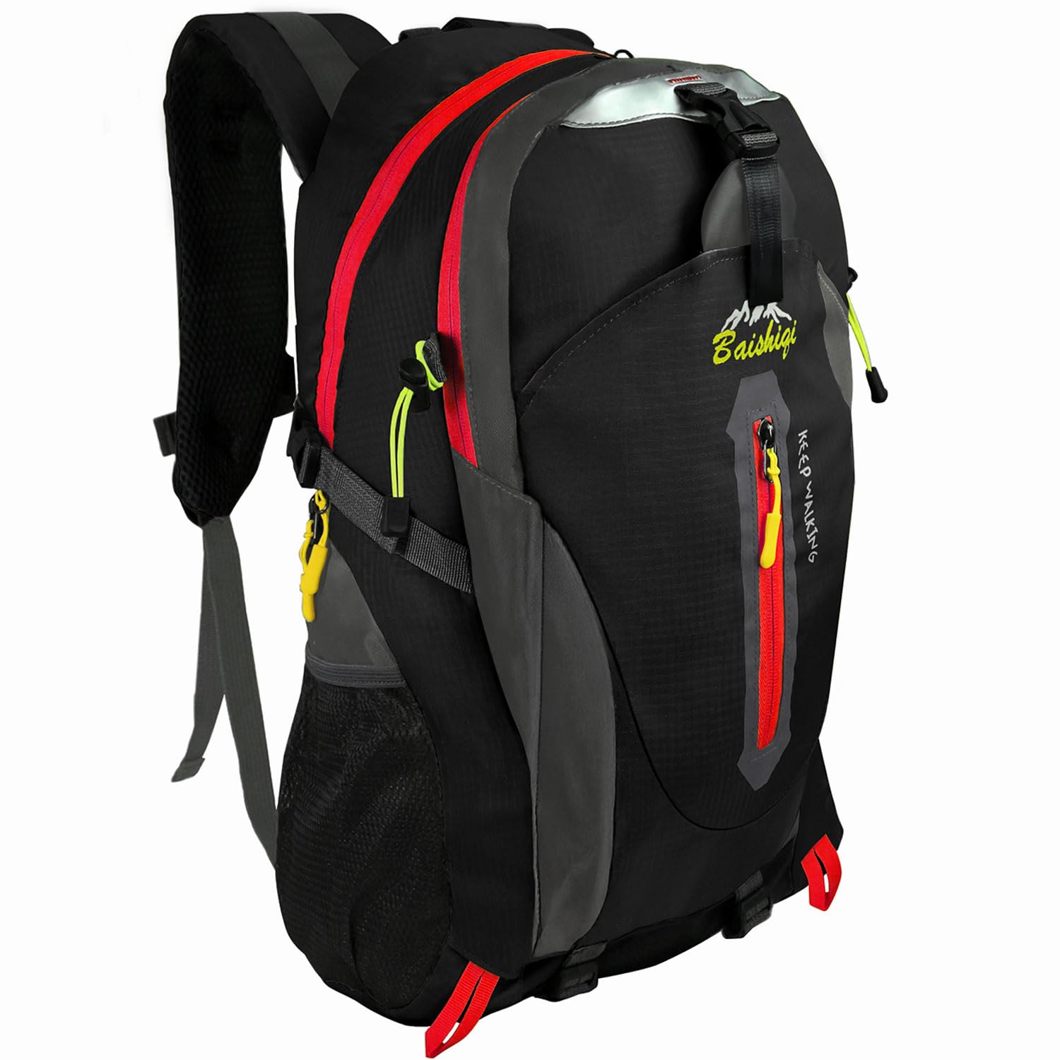 Ociodual Men's Black/White Hiking Backpack 30 Litres, Backpack Trekking, Mountain And Camino De Santiago, Multifunctional, Lightweight, Backpacks For Camping, Camping, Nordic Walking, Survival, 30