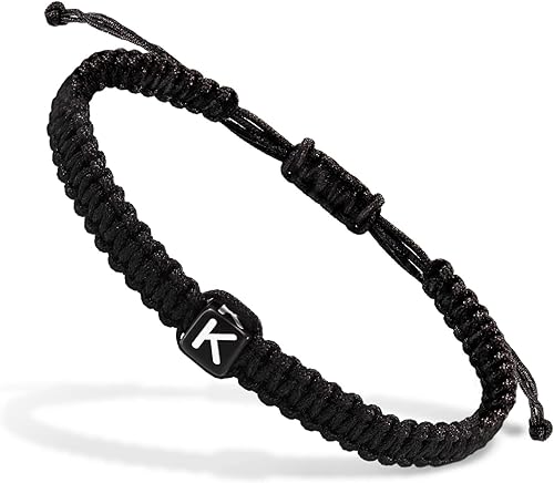 Miniatura 14 de Pulseras con Iniciales para Mujeres Adolescentes Niñas Hechas a Mano Pulsera Trenzada de Cuerda para Hombres Joyería Regalos de Cumpleaños