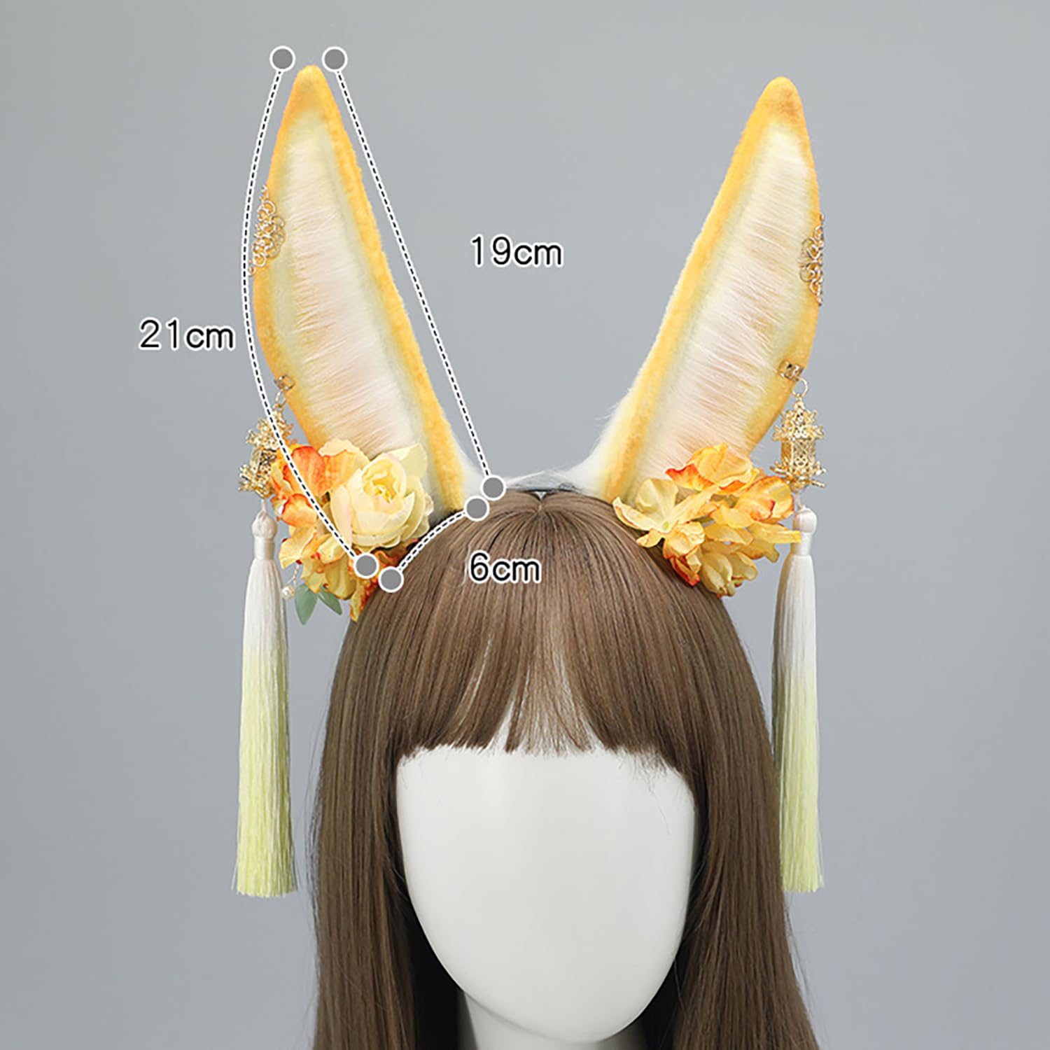 Faylay Women Cosplay Bunny Ears Rabbit Headband Animal Ears Furry Bunny Ears Party Accessories: Yhdw-pink
