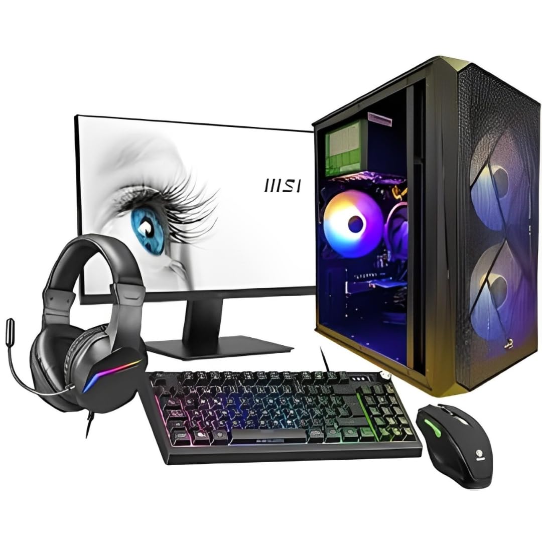 PC Gaming Completo • TrendingPC • Ryzen 5 5600GT Pro 6X 4,60Ghz • 16Gb RAM DDR4 RGB • 500gb m.2 SSD • AMD Radeon Vega 7 Graphics • Windows 11 • WiFi • Monitor 24" 100hz • Teclado, Auriculares y ratón