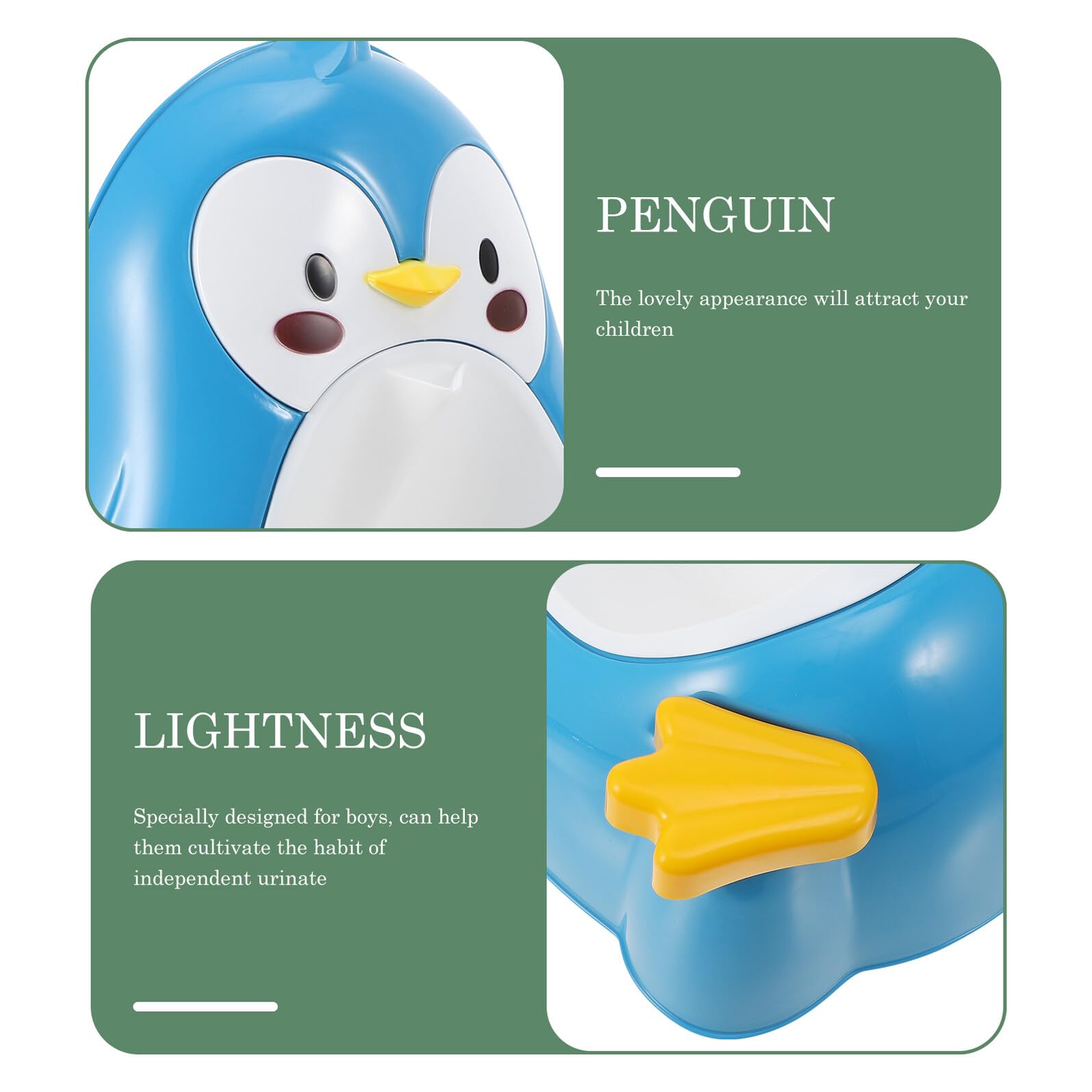 Orinal de Entrenamiento para Niños Pingüino Azul Pp Mural