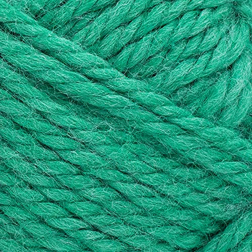 Image of Lion Brand Yarn, Re-Spun Thick & Quick Yarn, Jade, Green, 1 Pack