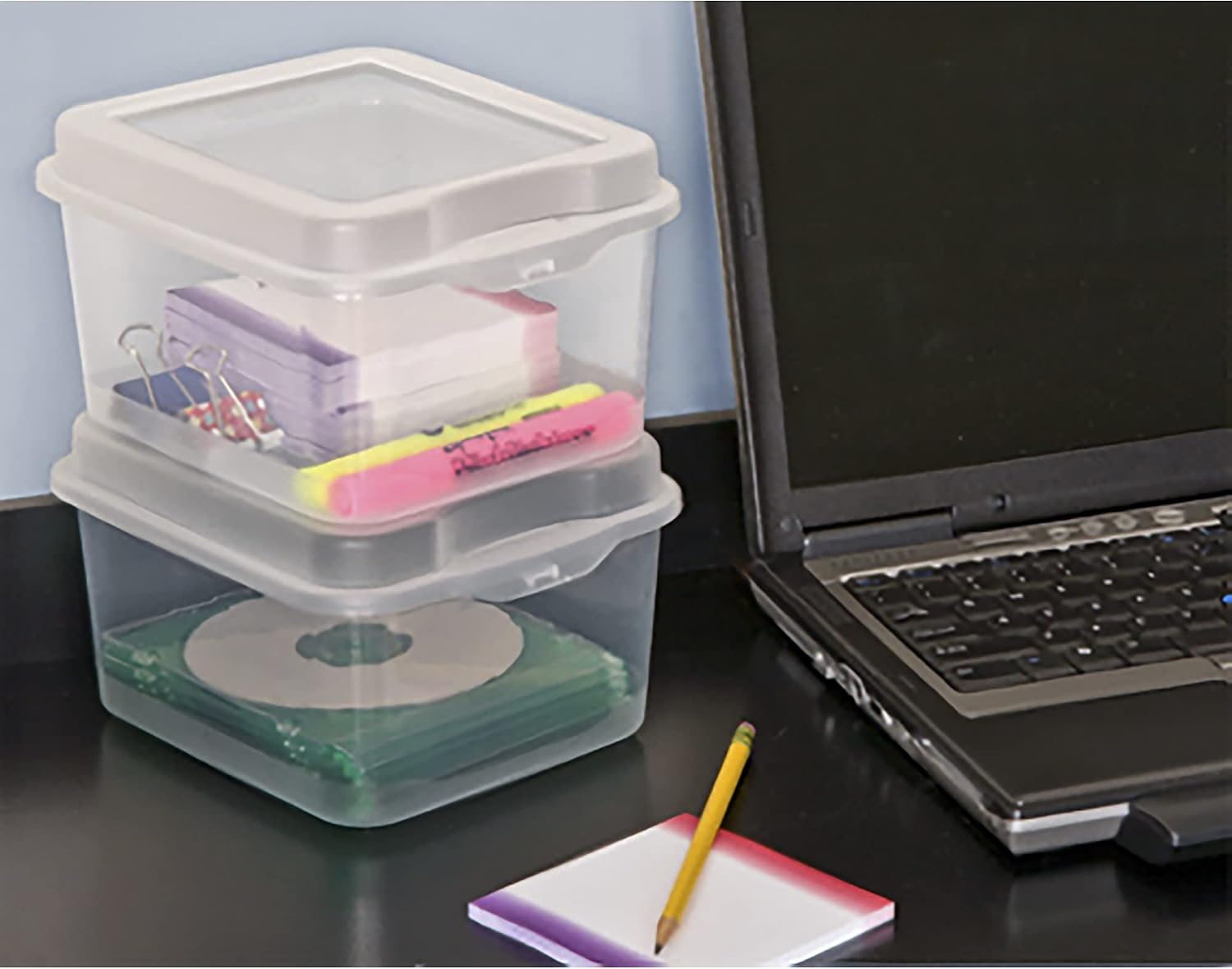 Sterilite Multipurpose Plastic Flip Top Latching Storage Box Containers with Secure Lid for Home Organization, Clear (36 Pack)