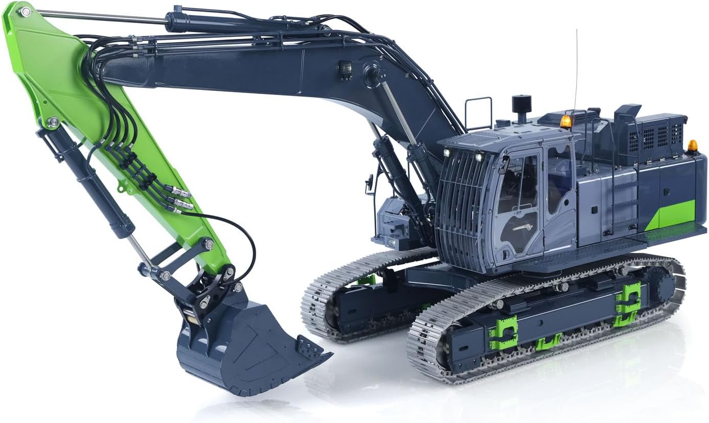 LESU Metal 1/14 RC Hydraulic Excavator Aoue ZX490 Upgraded Remote Control Heavy Digger Model PL18EV Lite Sound Smoke Hobby Grade Model for Adult Hobby