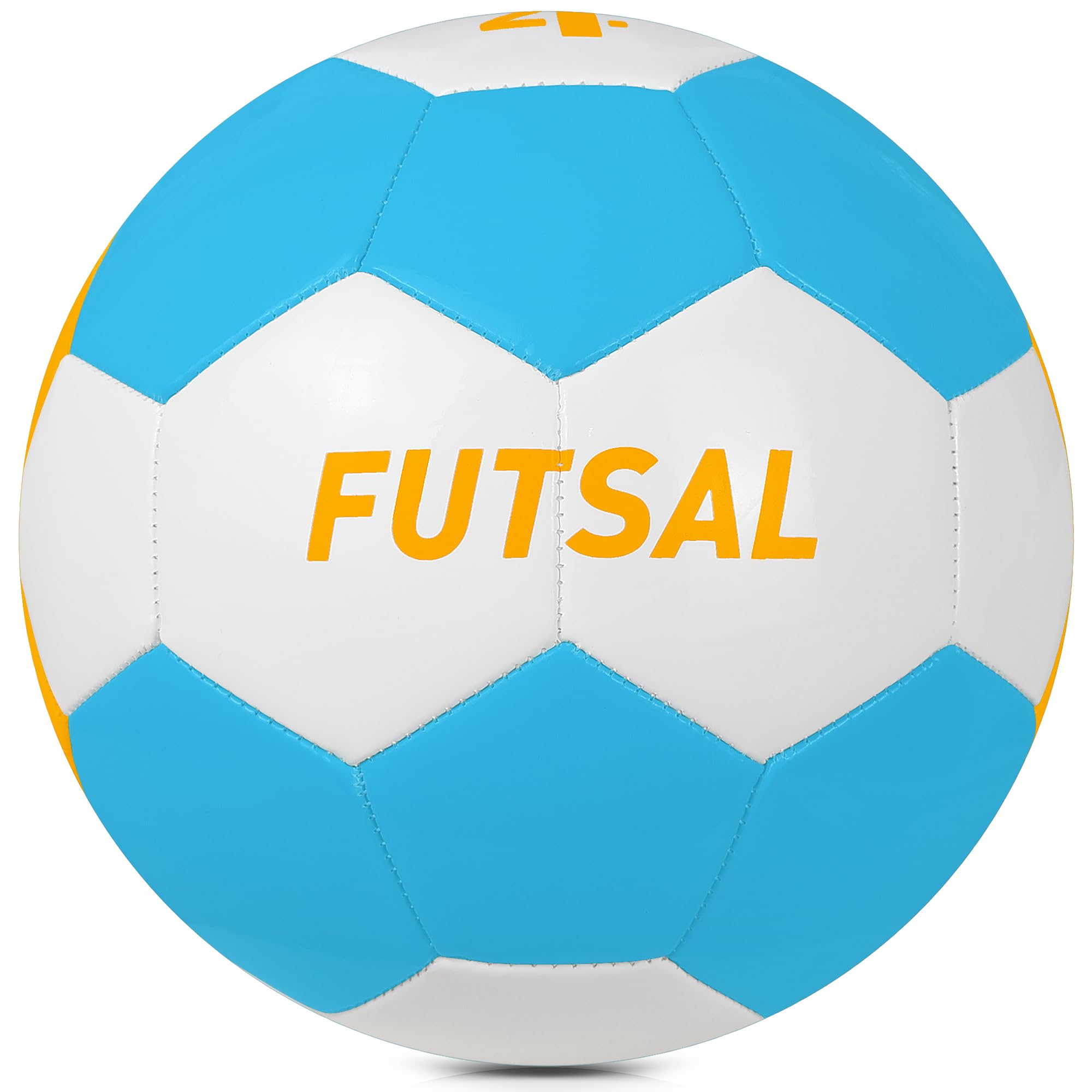 Runleaps Balón de fútbol sala, ideal para interiores o exteriores, tamaño 4 de rebote bajo para entrenar, jugar, juegos