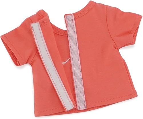 Miniatura 4 de Pijama para muñecas color coral, se adapta a muñecas American Girl de 18 pulgadas, incluye pantuflas de conejito, en caja de regalo