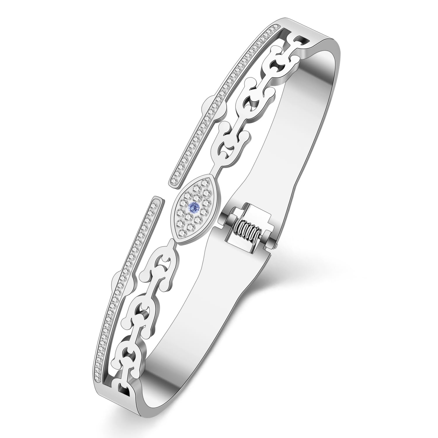 Bracelet œil bleu charms œil du diable protection femmes